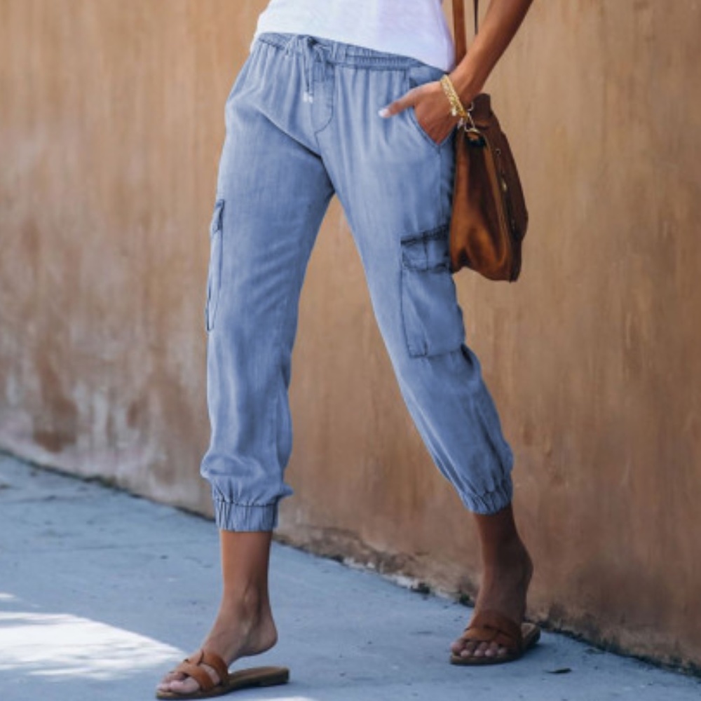 Lightweight Blue Denim Joggers